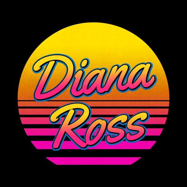 Diana Personalized Name Birthday Retro 80s Styled Gift by Jims Birds