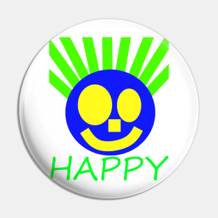 Happy Face Pin