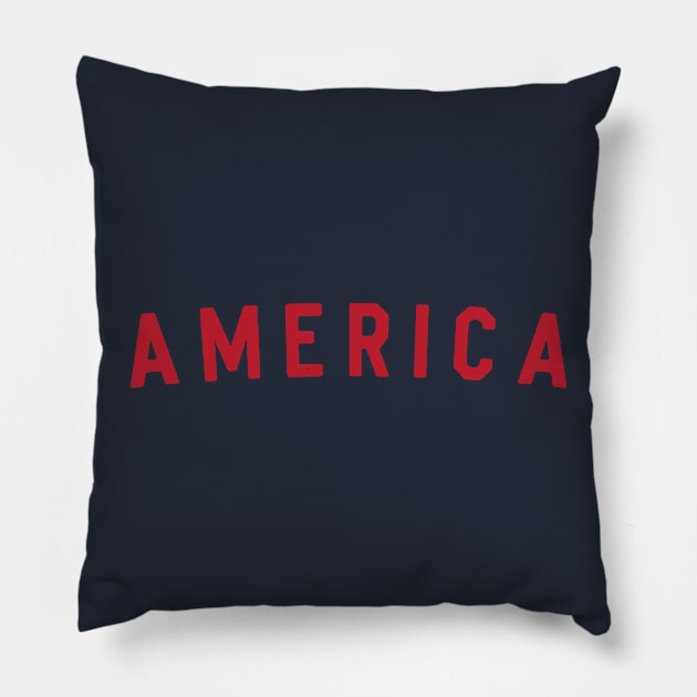 America Red Pillow by gonzr_fredo