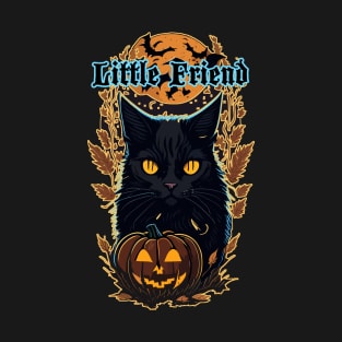 Little Friend of Witches in Halloween T-Shirt