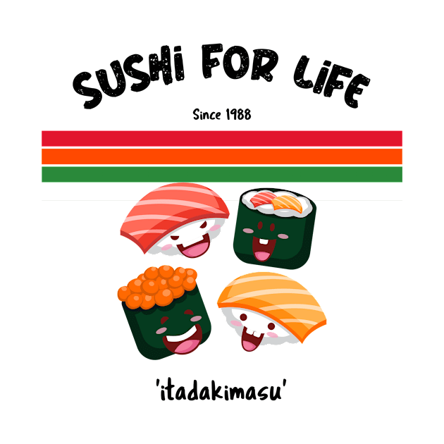 Sushi for Life by Opesh Threads