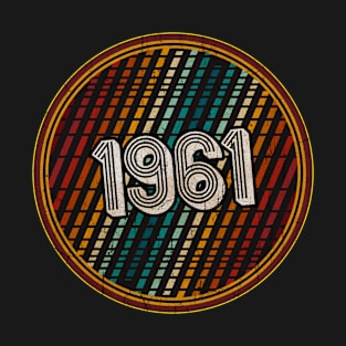 1961 - Circle Vintage Colorful T-Shirt