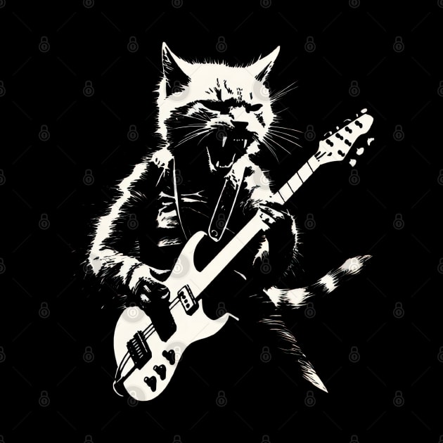 Rock and Roll Cat by TooplesArt