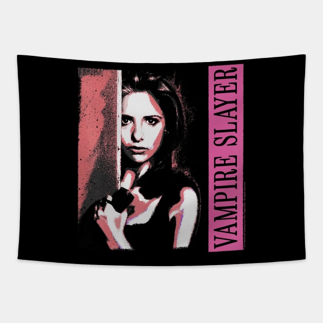 Buffy The Vampire Slayer Buffy Distressed Portrait Tapestry by defreitasysou