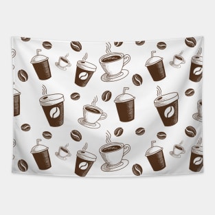 Sweet Coffee Cup Pattern Art Tapestry