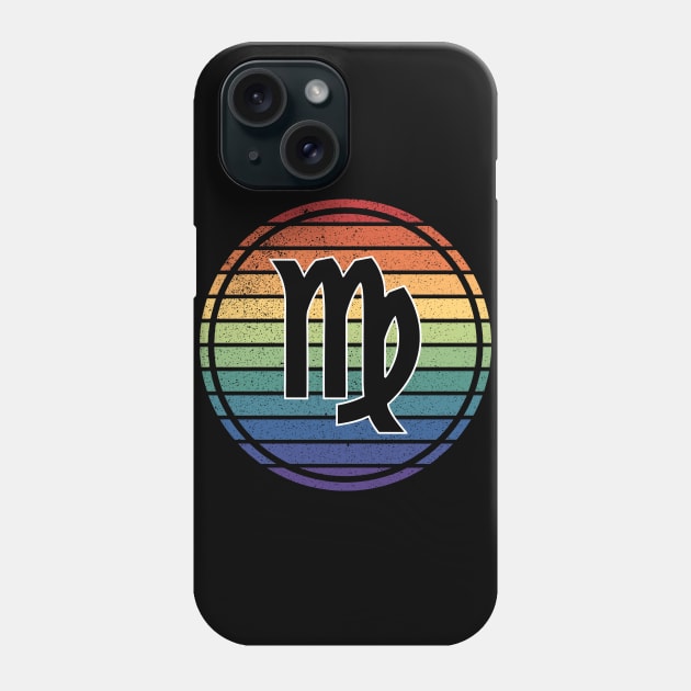 Vintage Distressed Rainbow Gay Pride Zodiac Virgo Phone Case by Muzehack