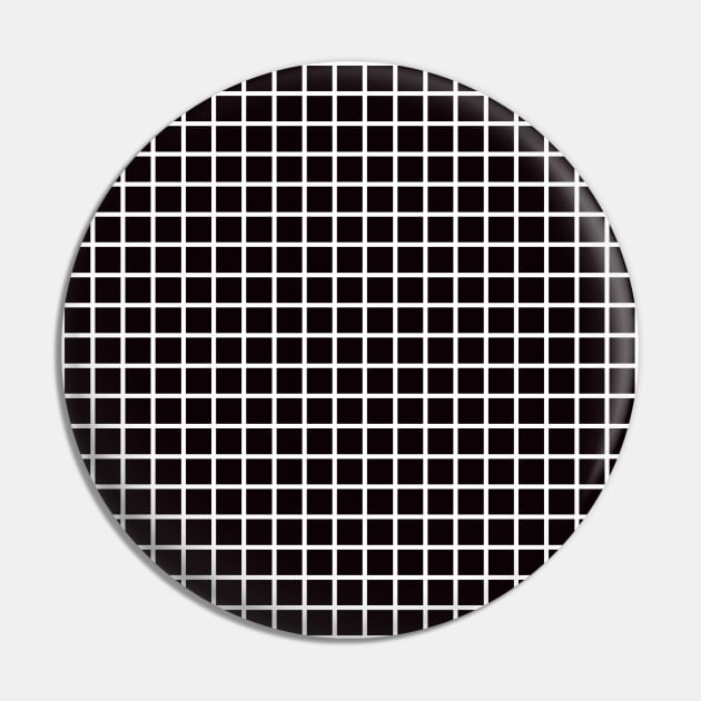 Black and White Graph Grid Pattern Pin by squeakyricardo