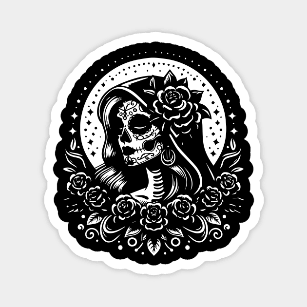 santa muerte Magnet by lkn