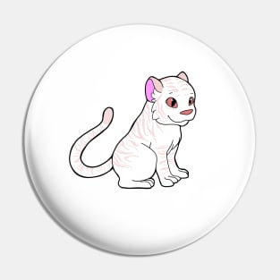 Albino Tiger Pin