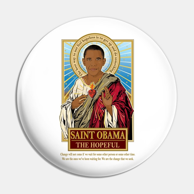 Saint Obama Pin by Pop Art Saints