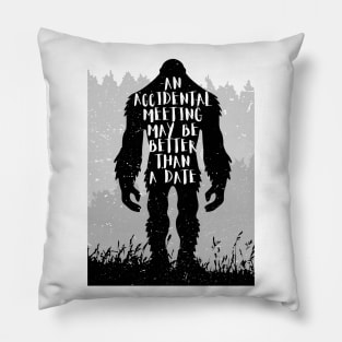 bigfoot Motivation Saying don't stop believin' - finding bigfoot Pillow