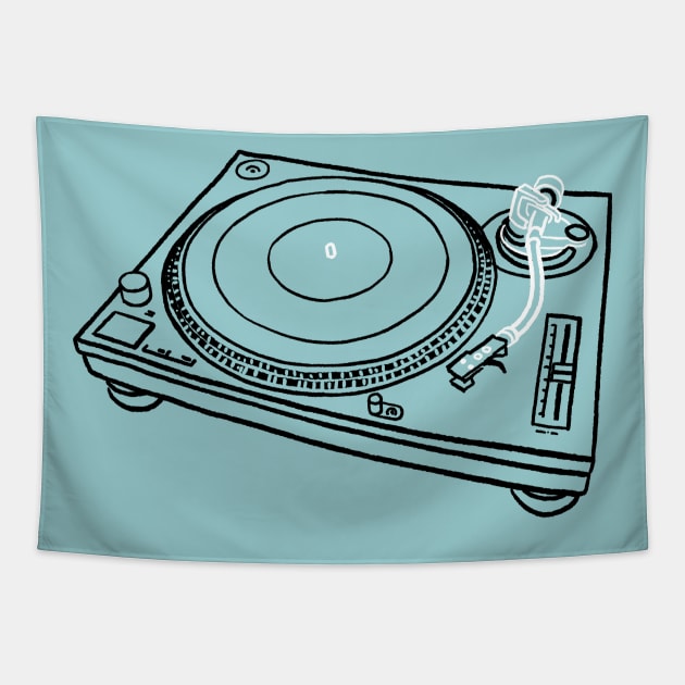 Legendary hip hop turntable Tapestry by SerifsWhiskey