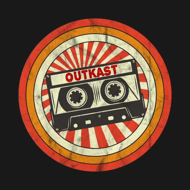 Outkast Proud Name Retro Cassette Vintage by Skeleton Red Hair