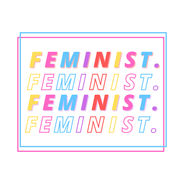 Feminist - Girl Power Design by Moshi Moshi Designs