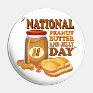 National Peanut Butter and Jelly Day Pin