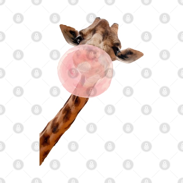 Giraffe Pink Bubblegum by IconicTee