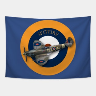 Spitfire in RAF roundel Tapestry