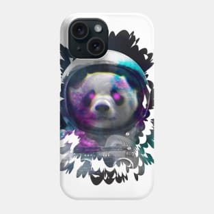 Panda astronaut in the space Phone Case