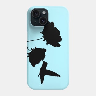 Hummingbird and Flowers Phone Case