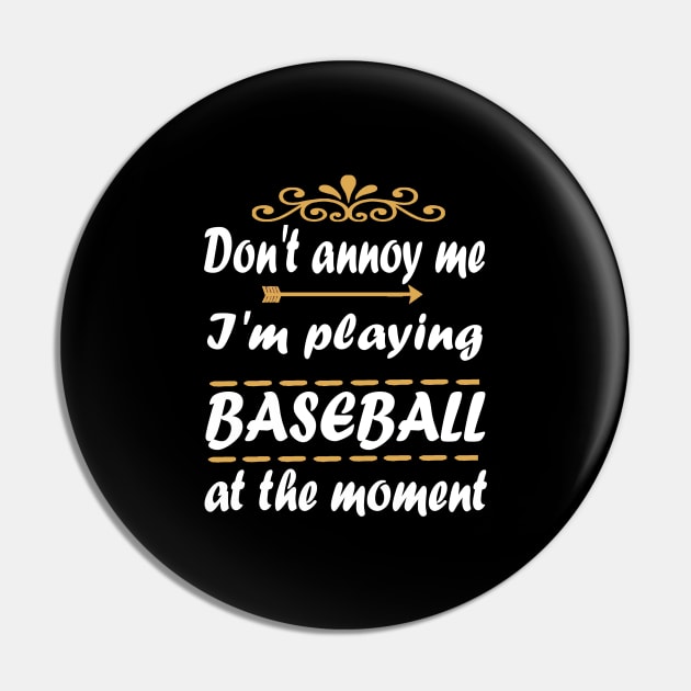 Baseball Baseman Bat Pitcher Pin by FindYourFavouriteDesign