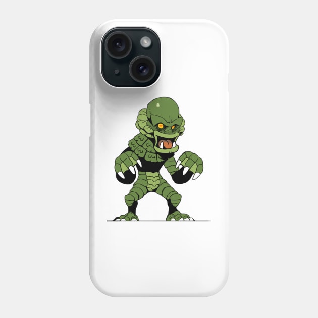 the green clawed beast in the ohio river quitman Phone Case by COOLKJS0