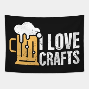 I Love Crafts – Funny Craft Beer Design Tapestry