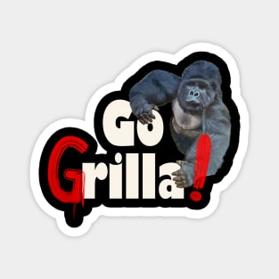 Funny Gorilla Go Grilla summer barbecue party gift Magnet