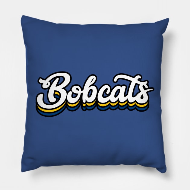 Bobcats - Montana State University Pillow by Josh Wuflestad