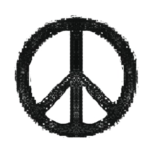 Retro 80's Peace Symbol Sign T-Shirt
