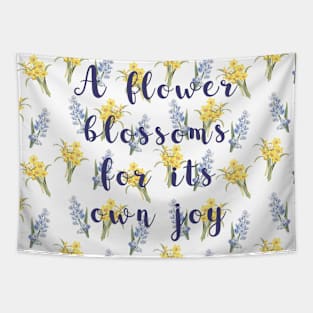 Oscar Wilde - A flower blossoms for its own joy Tapestry