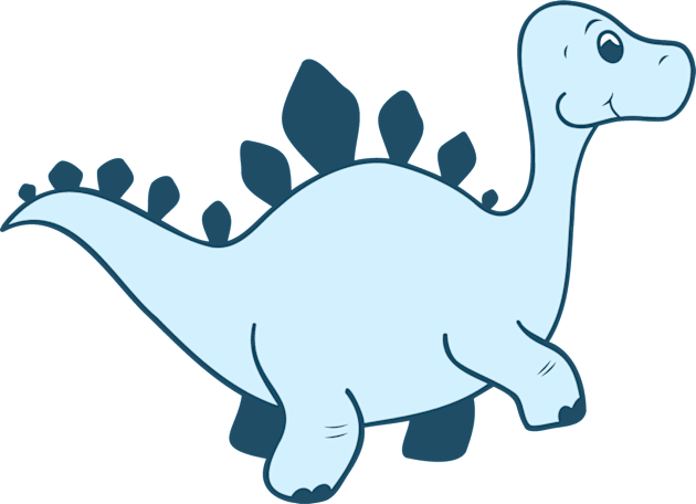 Blue Dinosaur Kids T-Shirt by Penny+Florence