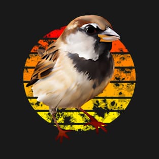 House sparrow - birdwatcher design T-Shirt