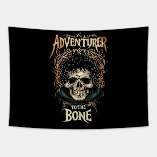 Adventurer to the Bone - Halfling Skull - Fantasy Tapestry