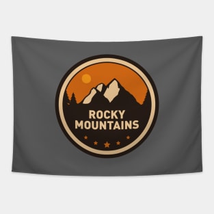Rocky Mountains Badge Tapestry