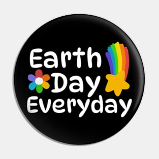 Teacher Earth day 2024 Everyday gift april 22 Rainbow Pin