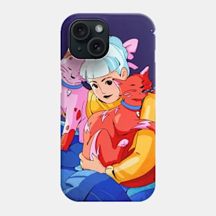 Cat-Together_Yellow Phone Case