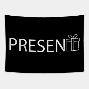 Present artistic typography design Tapestry