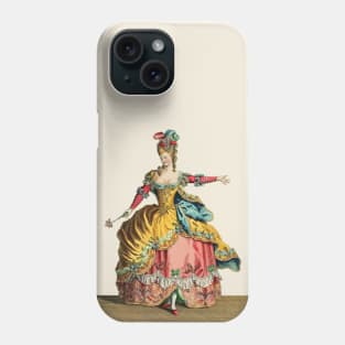 Marie Antoinette Antique Color Lithograph Phone Case