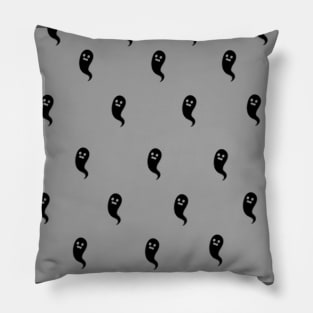 Goth Ghost Print Pillow