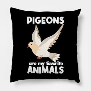 Favorite Animals Pigeons Design for Pigeon Lovers Pillow