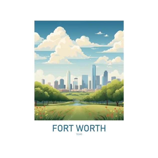 FORT WORTH by MarkedArtPrints