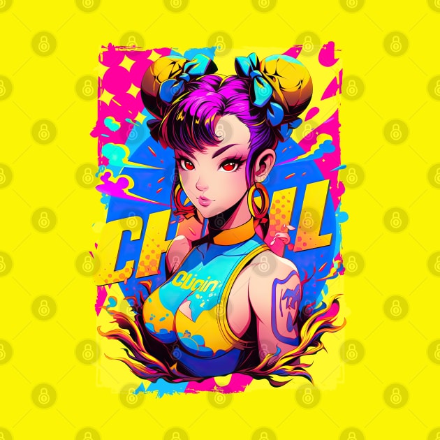 CHUN LI - STREET FIGHTER ULTIMATE TOURAMENT EDITION | Video Game Fighting Game Anime Manga Pop Culture Pop Art | PROUD OTAKU by PROUD OTAKU