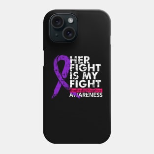 her fight is my fight // domestic violence Phone Case