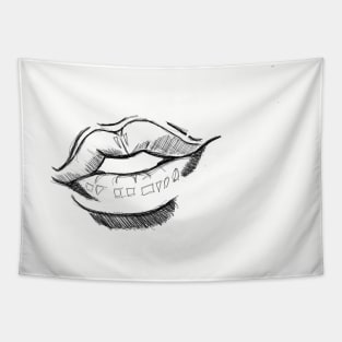 Hot lips Tapestry