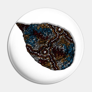 Aboriginal Art Authentic - Leaf Pin