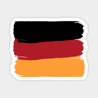 Painted Style German Flag Magnet