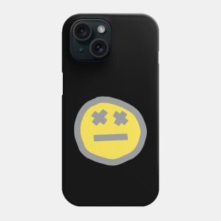 Ultimate Gray Round Face with X Eyes Phone Case