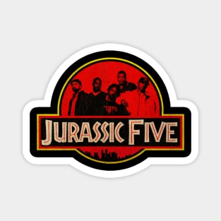 Retro Classic Jurassic 5 Magnet