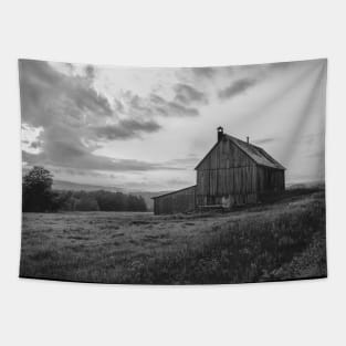 Barn and Sunset Serenade V6 Tapestry