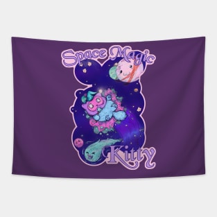 Space Magic Kitty Tapestry